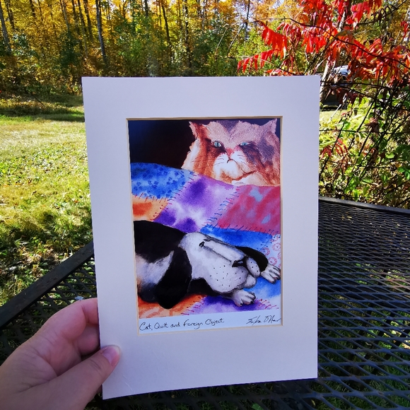 Erika Oller Other - Whimsical Matted Erika Oller Signed Print